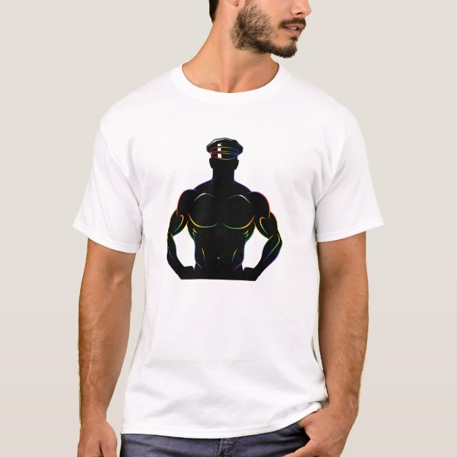 Camiseta GAY SILHOUETTE Gay Pride Shirt for Men | LGBTQ (Anverso)