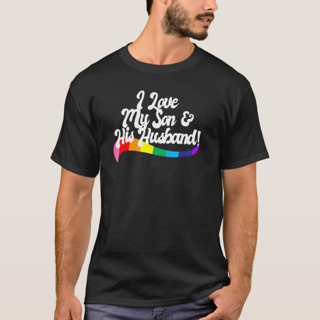 Camiseta GAY SON Proud Parent Mom Dad Pride Proud Queer LGB (Anverso)