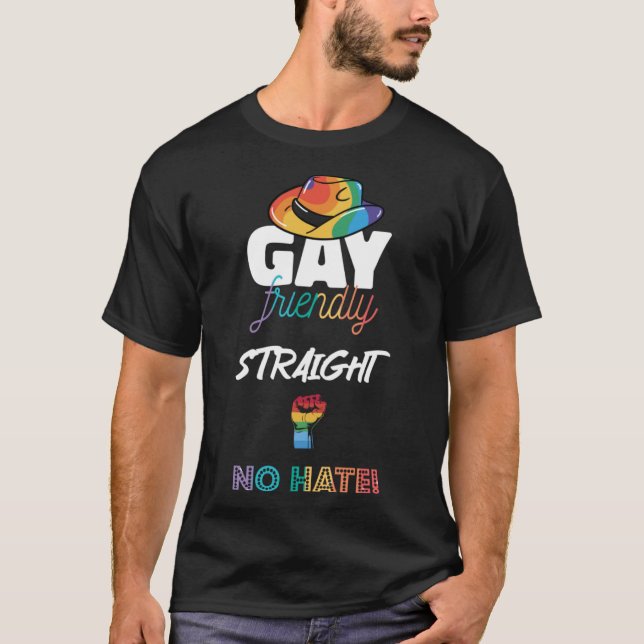 Camiseta Gay Straigt LGBTQ auto confianza Trans Quee de Gay (Anverso)