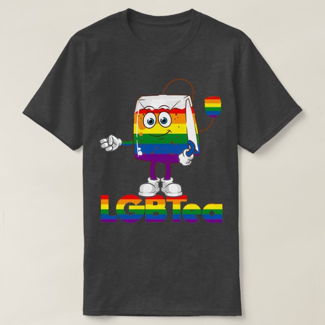 Camiseta Gay Tea Lover Shirt LGBTEA Funny LGBT Pun (Diseño del anverso)