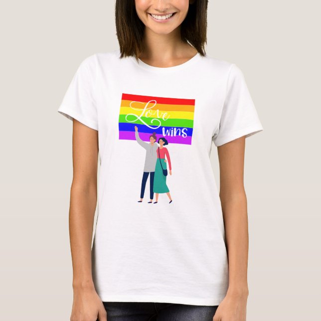 Camiseta Gay Tee Love Womens (Anverso)