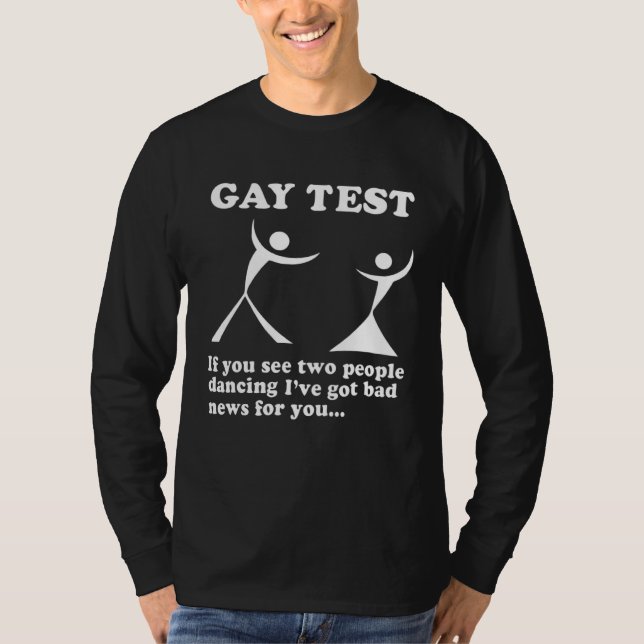 Camiseta Gay Test If You See Two People Dancing I ve Got Ba (Anverso)