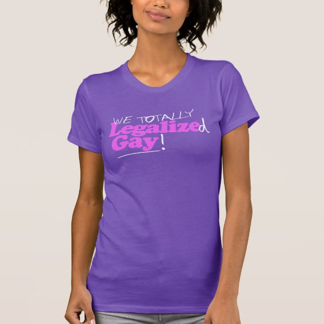 Camiseta Gay totalmente legalizado (Anverso)