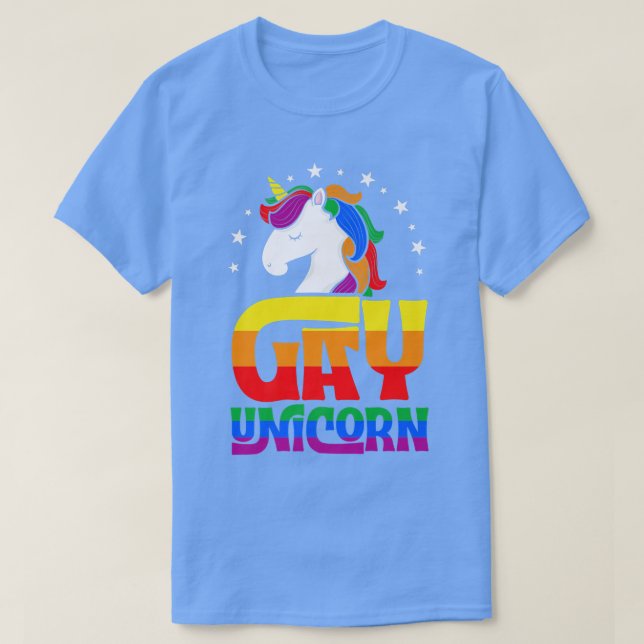 Camiseta Gay Unicornio Cute Trendy Majestic Magic Gay Prime (Diseño del anverso)