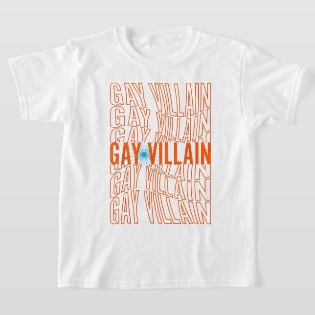 Camiseta Gay Villain gracioso meme LGBT Orgullo gay Lesbian (Distribución)
