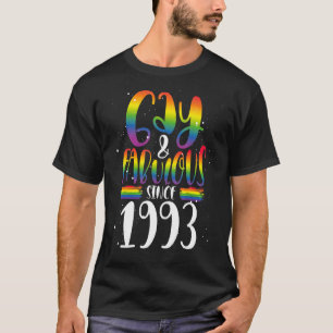 Camiseta Gay Y Fabuloso Desde 1993 Lgbtq Rainbow Pride Cr