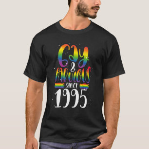 Camiseta Gay Y Fabuloso Desde 1995 Lgbtq Rainbow Pride Cr