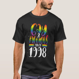 Camiseta Gay Y Fabuloso Desde 1998 Lgbtq Rainbow Pride Cr