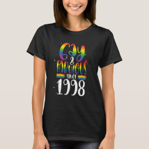 Camiseta Gay Y Fabuloso Desde 1998 Lgbtq Rainbow Pride Cr