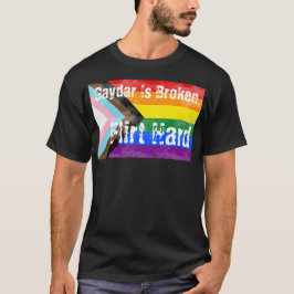 Camiseta Gaydar Está Roto De Orgullo Duro