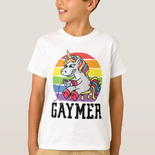 Camiseta Gaymer Gai Gamer Unicornio Lgbtq Orgullo Gay Lqbt