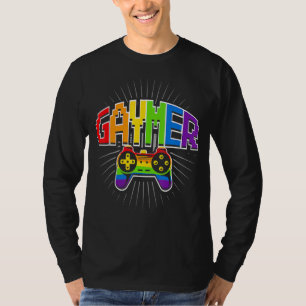 Camiseta Gaymer Gamer Orgullo Gay Lgbt Banda Arcoiris Video