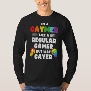 Camiseta Gaymer Gay Gamer Lgbt Orgullo Controlador Arcoiris