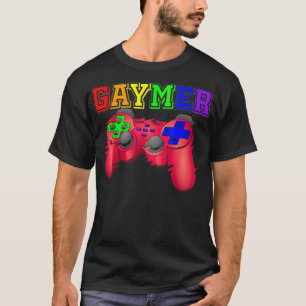 Camiseta GAYMER Gay Gamer Rainbow Retro Vintage Orgullo