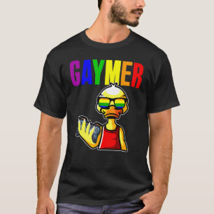 Camiseta Gaymer Gay Pride Bandera Gamer Lgbtq Video Game Du