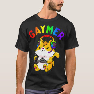 Camiseta Gaymer Gay Pride Bandera Gamer Video Juego LGBTQ C