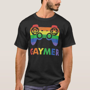 Camiseta Gaymer Gay Prige Rainbow Gaming Gaming LGBTQ