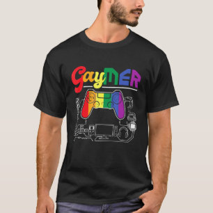 Camiseta Gaymer - Lesbiana Lgbtq Gay Pride Gamer Gamin