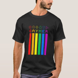 Camiseta Gaymer Rainbow Dice Flag Lgbt Orgullo Gay Gamer