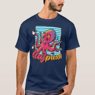 Camiseta GAYpresso Rainbow Octopus Café Espresso LGBT Pri