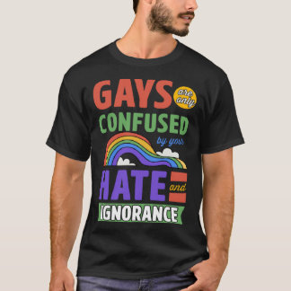 Camiseta Gays Are Only Confused By Your Hate And Ignorance