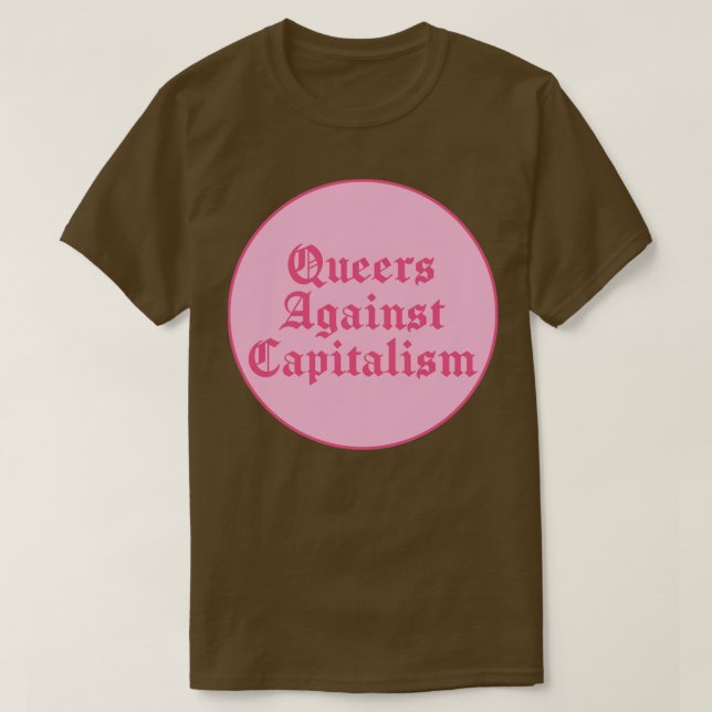 Camiseta Gays contra el capitalismo (Diseño del anverso)