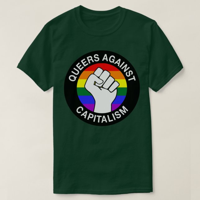 Camiseta Gays contra el capitalismo1 (Diseño del anverso)
