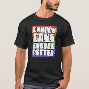 Camiseta Gays Gordos Divertidos Abrazan Mejor Orgulloso Os
