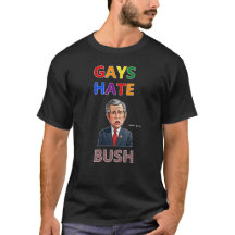 camiseta gays odian a bush