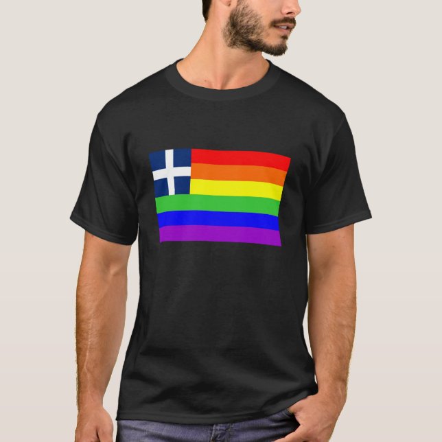 Camiseta gays país de grecia orgullosa bandera arco iris ho (Anverso)
