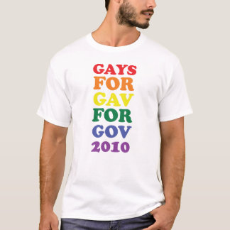 Camiseta Gays para Gav para el gobierno 2010