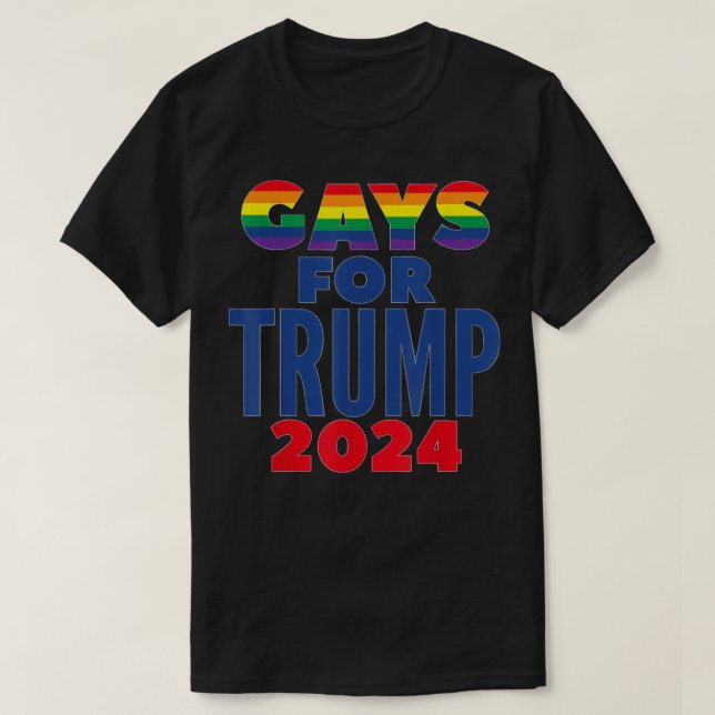Camiseta Gays para las elecciones de Trump 2024 (Diseño del anverso)