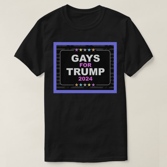 Camiseta Gays para Trump (Diseño del anverso)