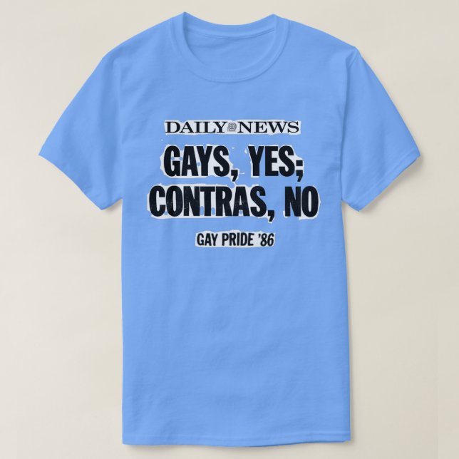 Camiseta Gays yes contras no (Diseño del anverso)