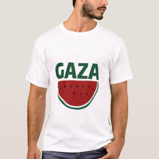 Camiseta Gaza, acuarela de colores, solidaridad palestina