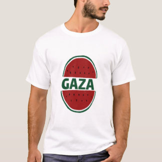 Camiseta Gaza, acuarela, solidaridad palestina,