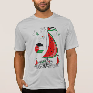 Camiseta Gaza: Barcos de la Flotilla de Sumuda por la Liber