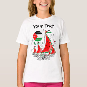 Camiseta Gaza: Barcos de la Flotilla de Sumuda por la Liber