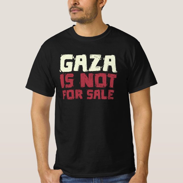 Camiseta Gaza is Not For Sale (Anverso)