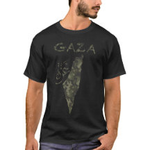 Camiseta Gaza Libera Palestina - diseño de camufla