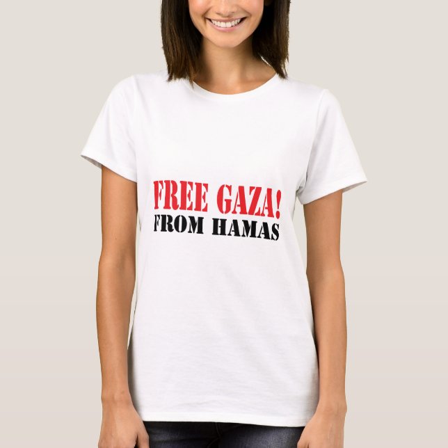 Camiseta GAZA libre de HAMÁS (Anverso)