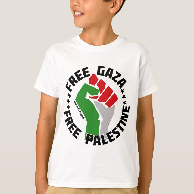 Camiseta gaza libre de palestina (Anverso)