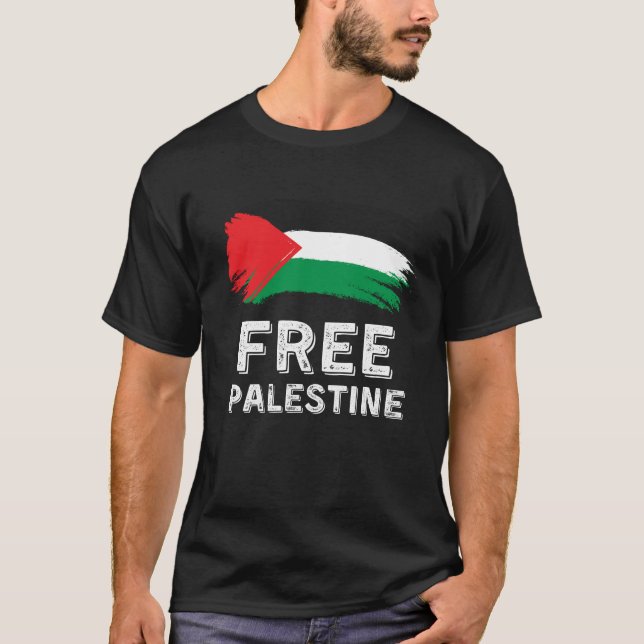 Camiseta Gaza libre y libre (Anverso)