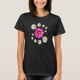 Camiseta Gazania Daisy Floral Pattern Gazania Daisy Blossom