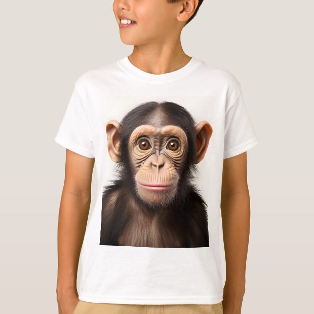 Camiseta Gaze de monos bebé adorables: (Anverso)