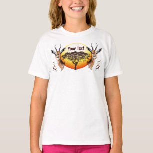 Camiseta Gazelle Animal salvaje Antelope africano