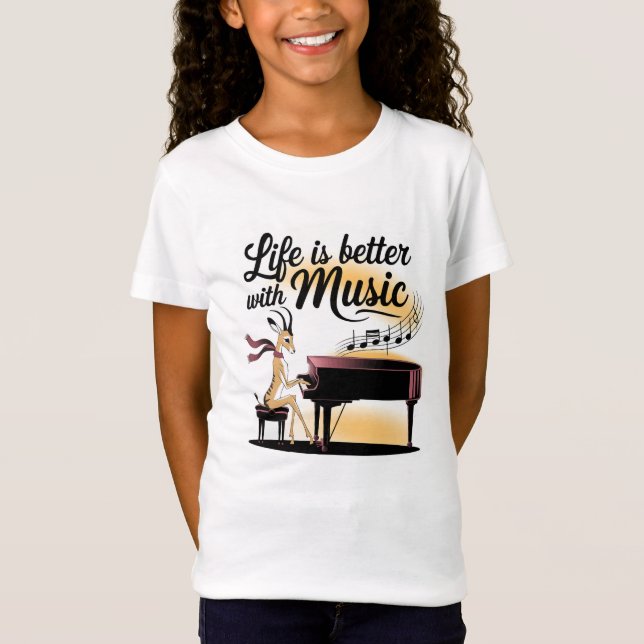 Camiseta gazelle piano (Anverso)