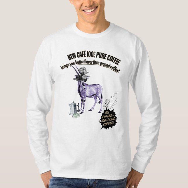 Camiseta Gazelle y el café (Anverso)