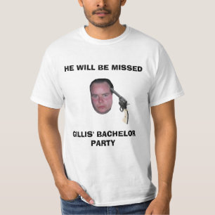 CAMISETA GB, SE LE PERDERÁ, PARTIDO BACHELOR DE GILLIS