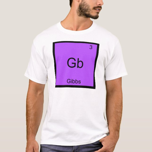 Camiseta Gb - Símbolo del Elemento Químico Diverti (Anverso)